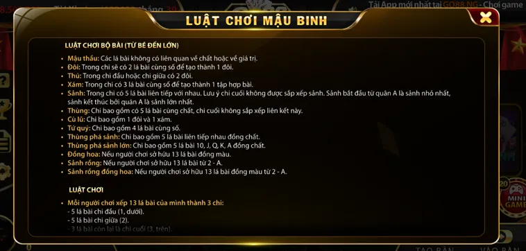 Chiến Thuật Sắp Xếp Mậu Binh Tại Go88 Để Đánh Bại Đối Thủ Và Thu Lợi Nhuận Khủng