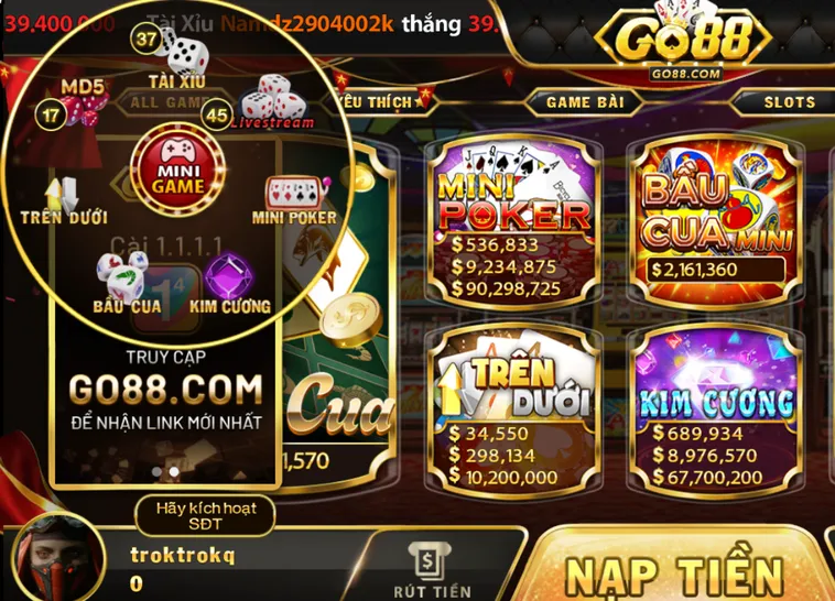 Chinh Phục Minigame Go88 Bí Quyết Săn Hũ Jackpot Và Tối Ưu Hóa Lợi Nhuận Siêu Tốc