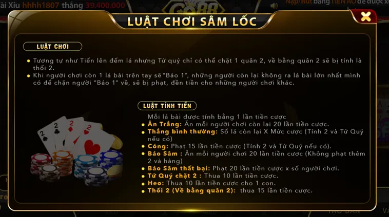 Sâm Lốc Tại Go88 Sân Chơi Đấu Trí Đầy Kịch Tính Và May Rủi Hấp Dẫn