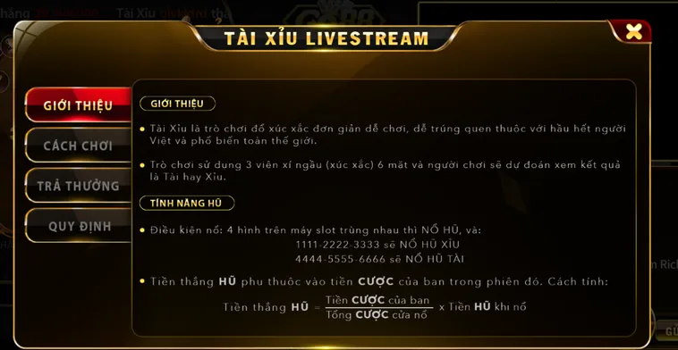 Tài Xỉu Livestream Tại Go88 Sảnh Cược Minh Bạch Với Tỷ Lệ Thắng 65%